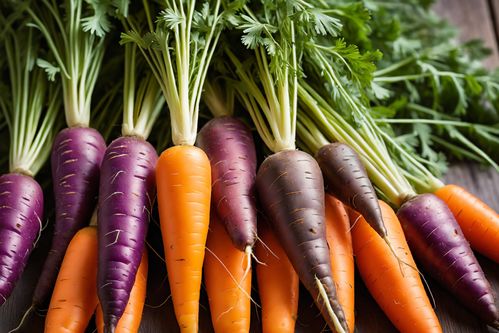 土壤美味植物農產品胡蘿卜圖片攝影圖 以禾本科雜草為背景的生動呈現